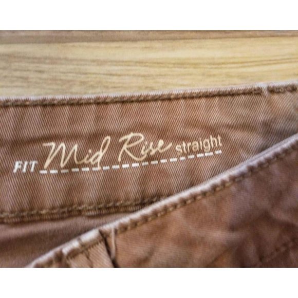 Custom Tie-dye Shorts Cutoffs Brown Shortie Short 14 Mid rise - Picture 4 of 6